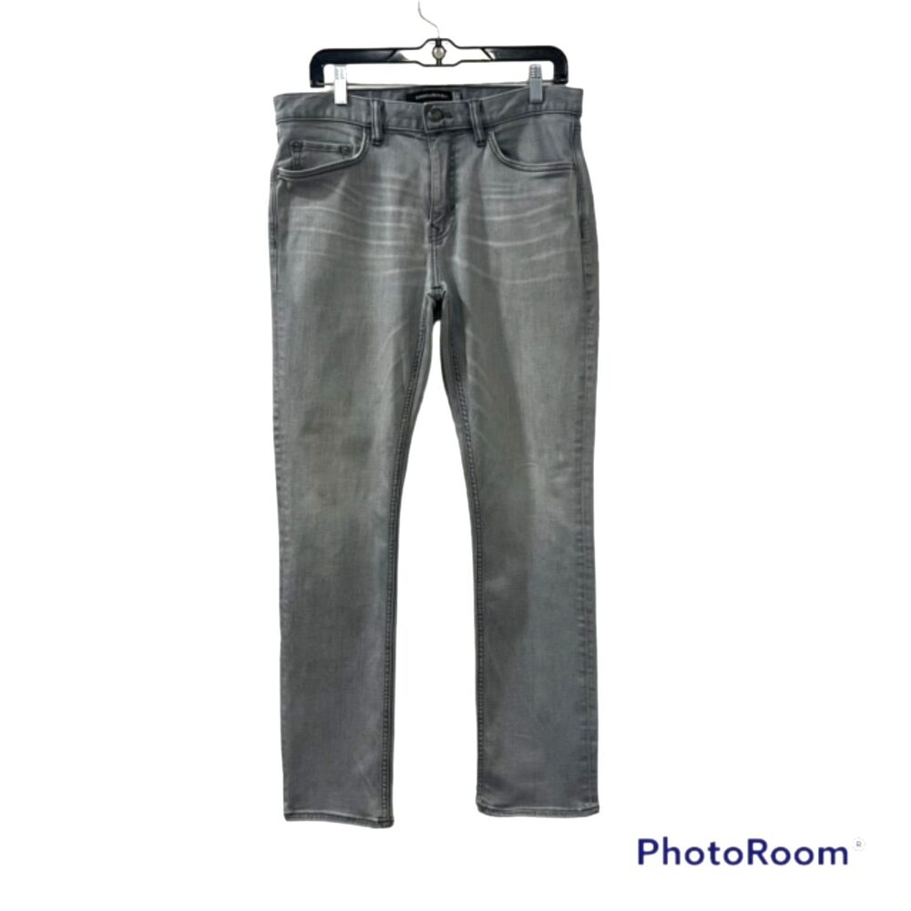 Banana Republic Mens Gray Wash Slim Stretch Jeans 32x32 Cotton Blend